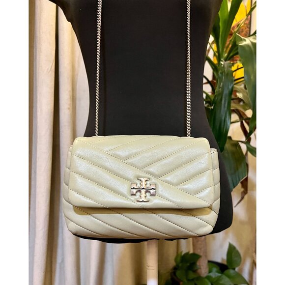 AUTHENTIC TORY BURCH SAGE GREEN KIRA HANDBAG - Picture 8 of 10